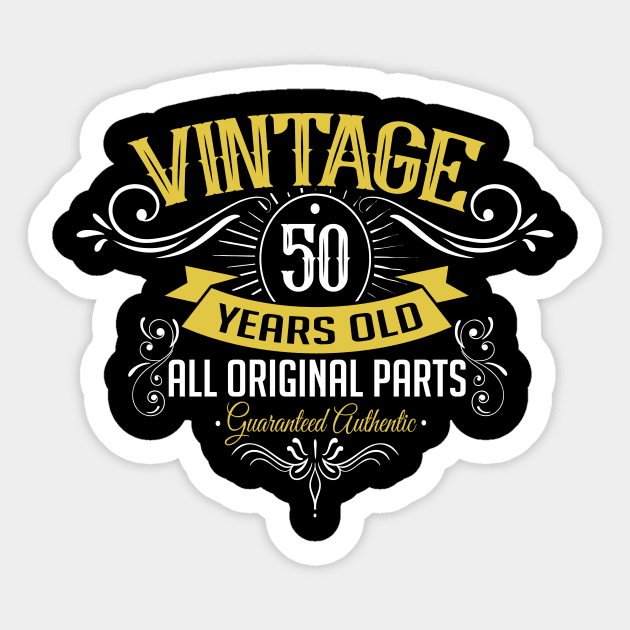 50th birthday gift ideas Sticker by HBfunshirts